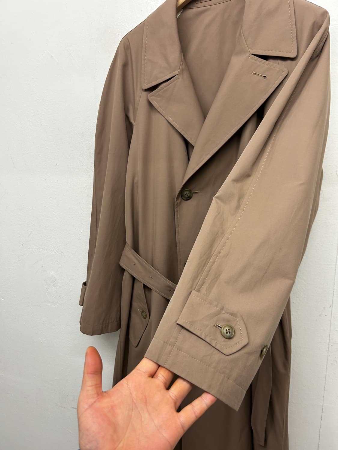 90s 요지야마모토 JR Central Railway 트렌치코트 상품이미지4