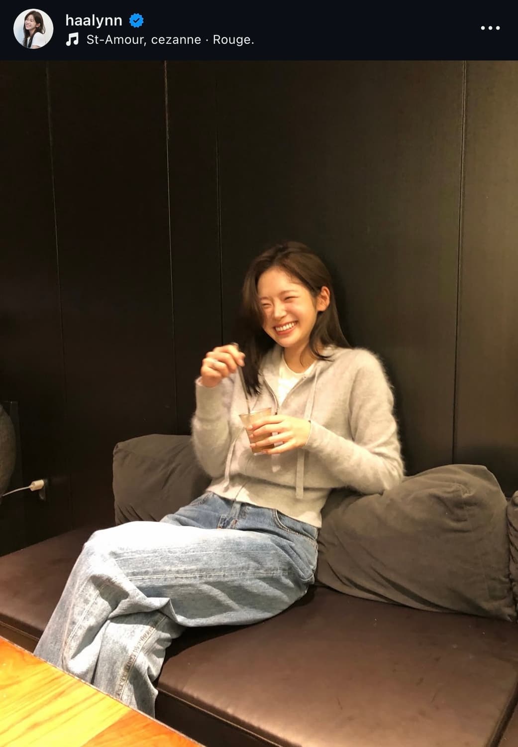 더바넷 퍼지 후드 니트 집업 그레이 상품이미지5