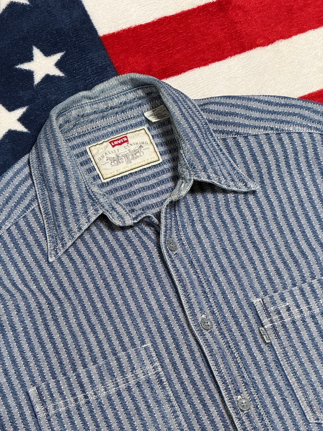 리바이스 스트라이프 셔츠 Levi’s vintage shirt [L] 상품이미지7