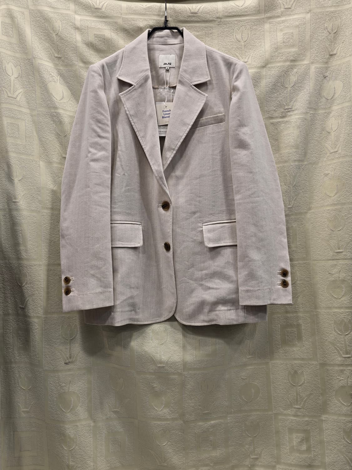 새상품) 자주 JAJU 프렌치린넨 블렌드 자켓 S 오트밀새상품) 자주 J 상품이미지1