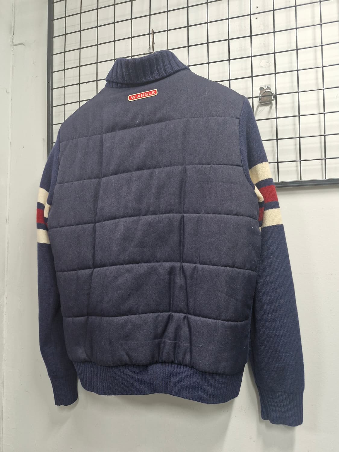 105XL 와이드앵글 방풍 니트 집업 네이비 상품이미지8