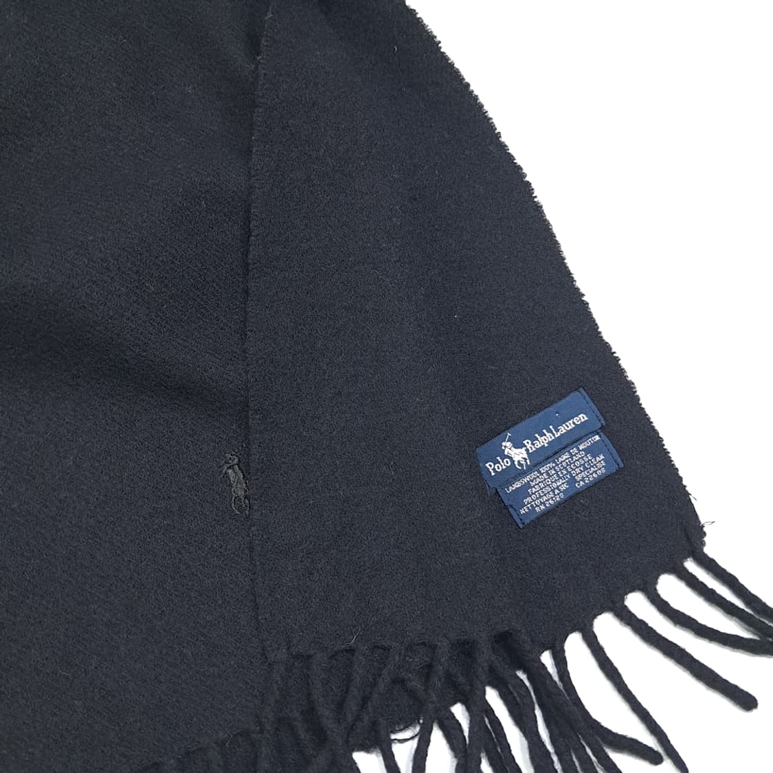 MX556 폴로 90s 스코틀랜드판 램스울 다크네이비 머플러 상품이미지7