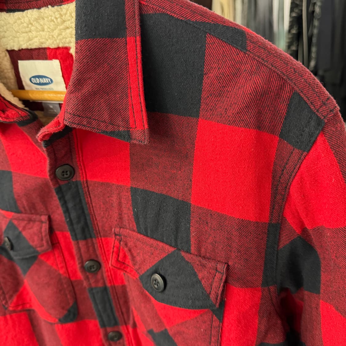 [M] OLD NAVY 시어링 플란넬셔츠  상품이미지3