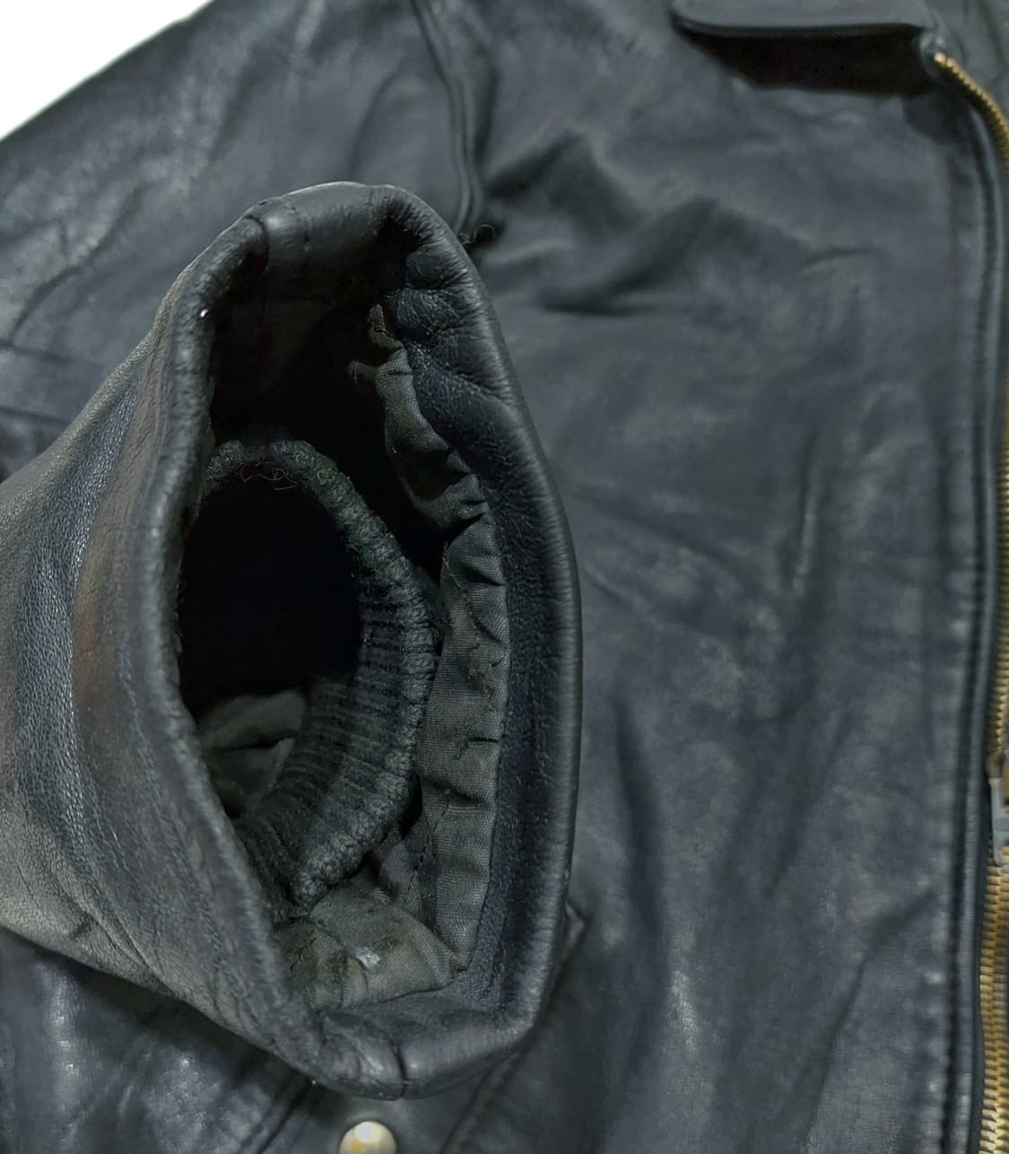 프랑스군 60~70s 레더 파일럿 자켓 (105-110)  프렌치 레더 상품이미지5