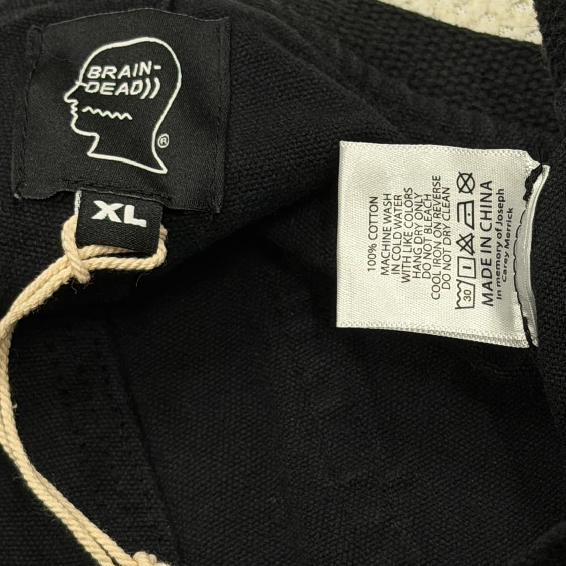 브레인데드 블랙 워시드 카펜터 트라우저 팬츠 바지 XL 상품이미지8