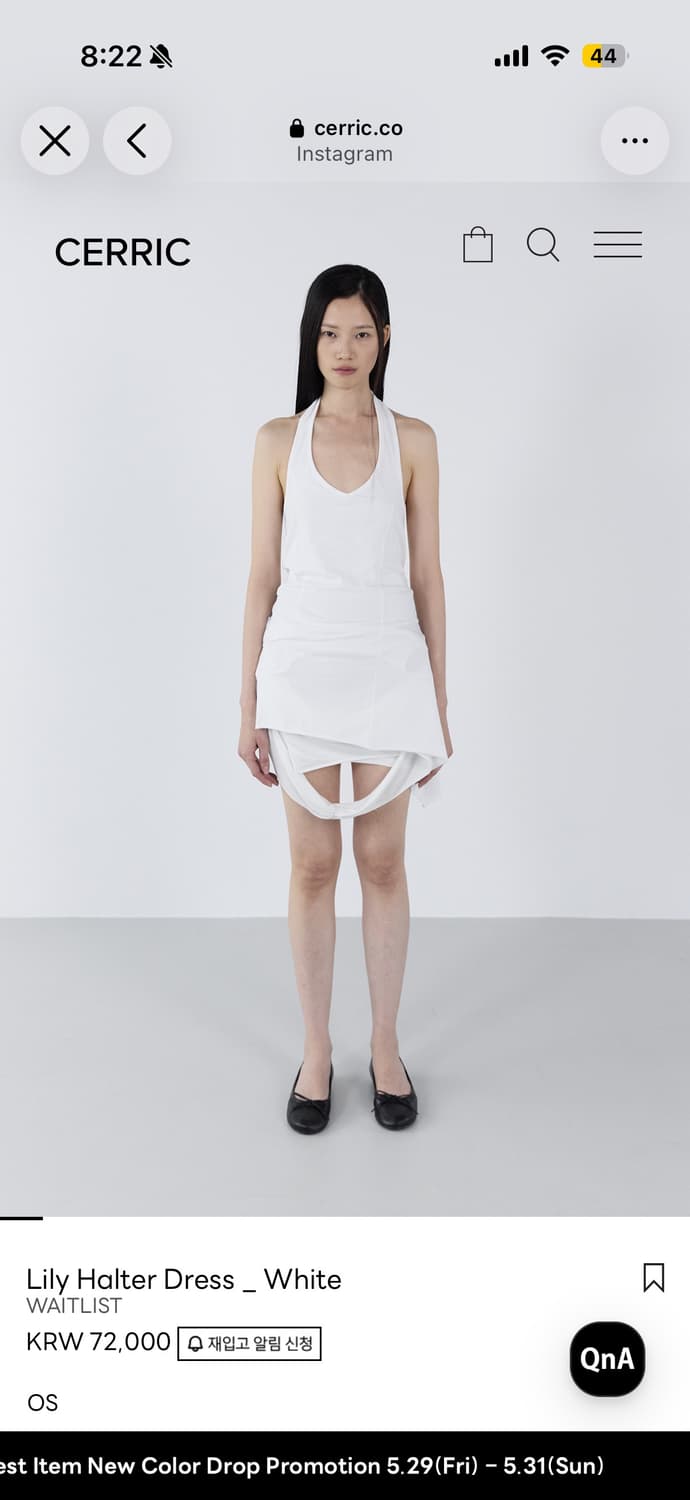 Cerric Lily Halter Dress 세릭 릴리 홀터넥원피스 상품이미지1