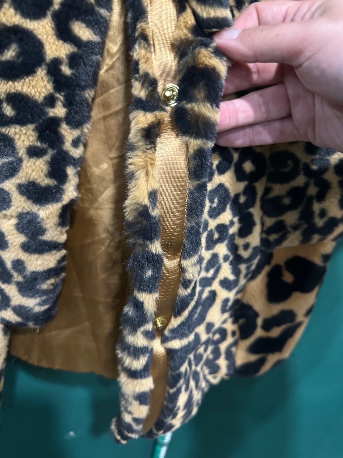 조던 오버핏 호피 퍼 분리형 코트자켓 상품이미지8