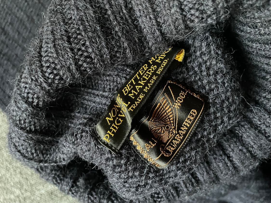 피그벨 울 터틀넥 니트 네이비 2사이즈 상품이미지4