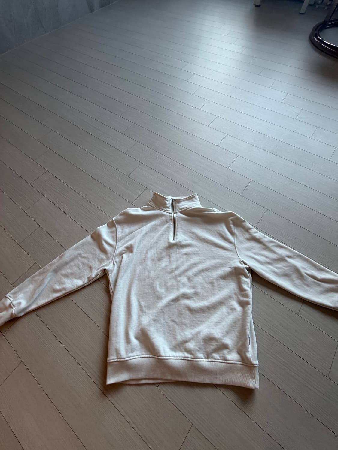 리메인세컨드 오버핏 하프집업 셔츠 상품이미지1