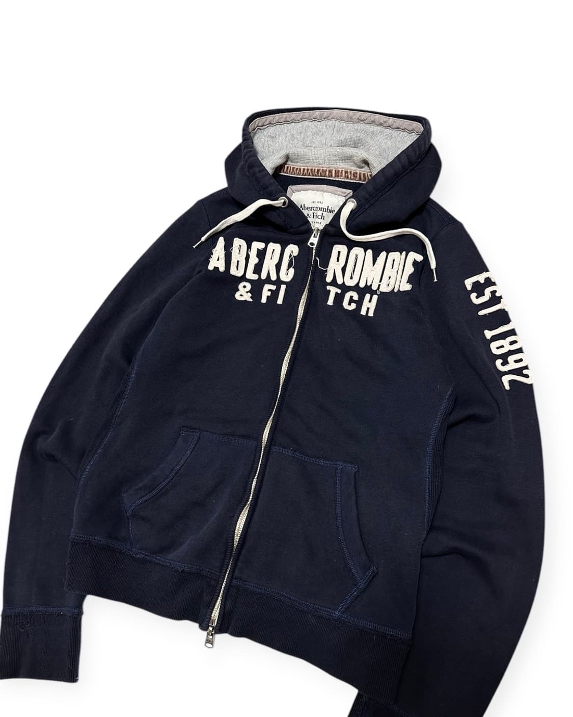 아베크롬비 y2k 네이비 후드집업 상품이미지2