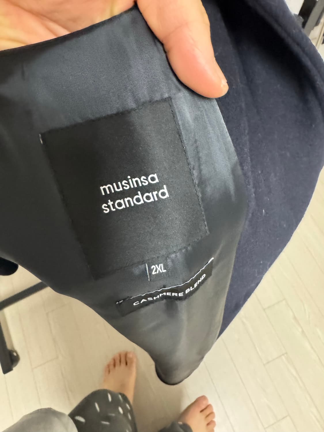 (XXL) 무탠다드 캐시미어 블렌드 더플코트 상품이미지7