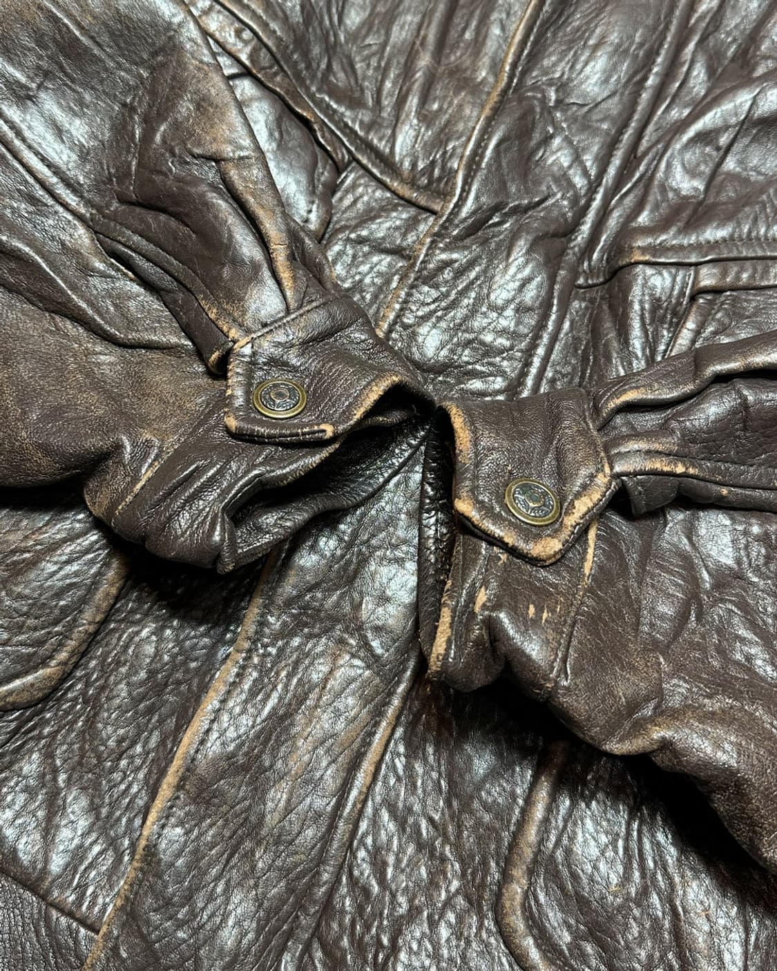 Field&Stream 헤비 리얼 레더 A-2 플라이트 자켓 상품이미지7