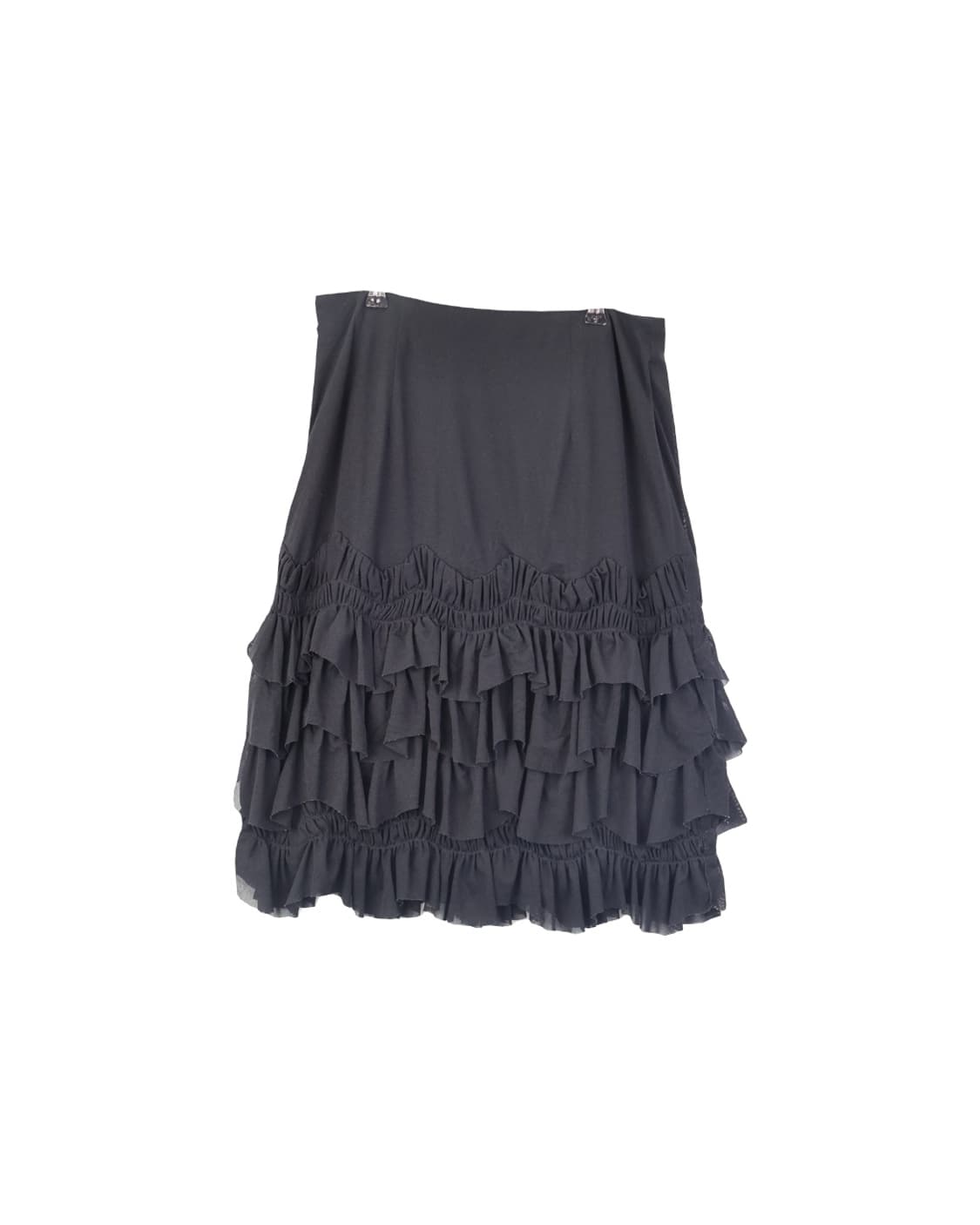 Jpn Black Frill Midi Skirts 상품이미지5