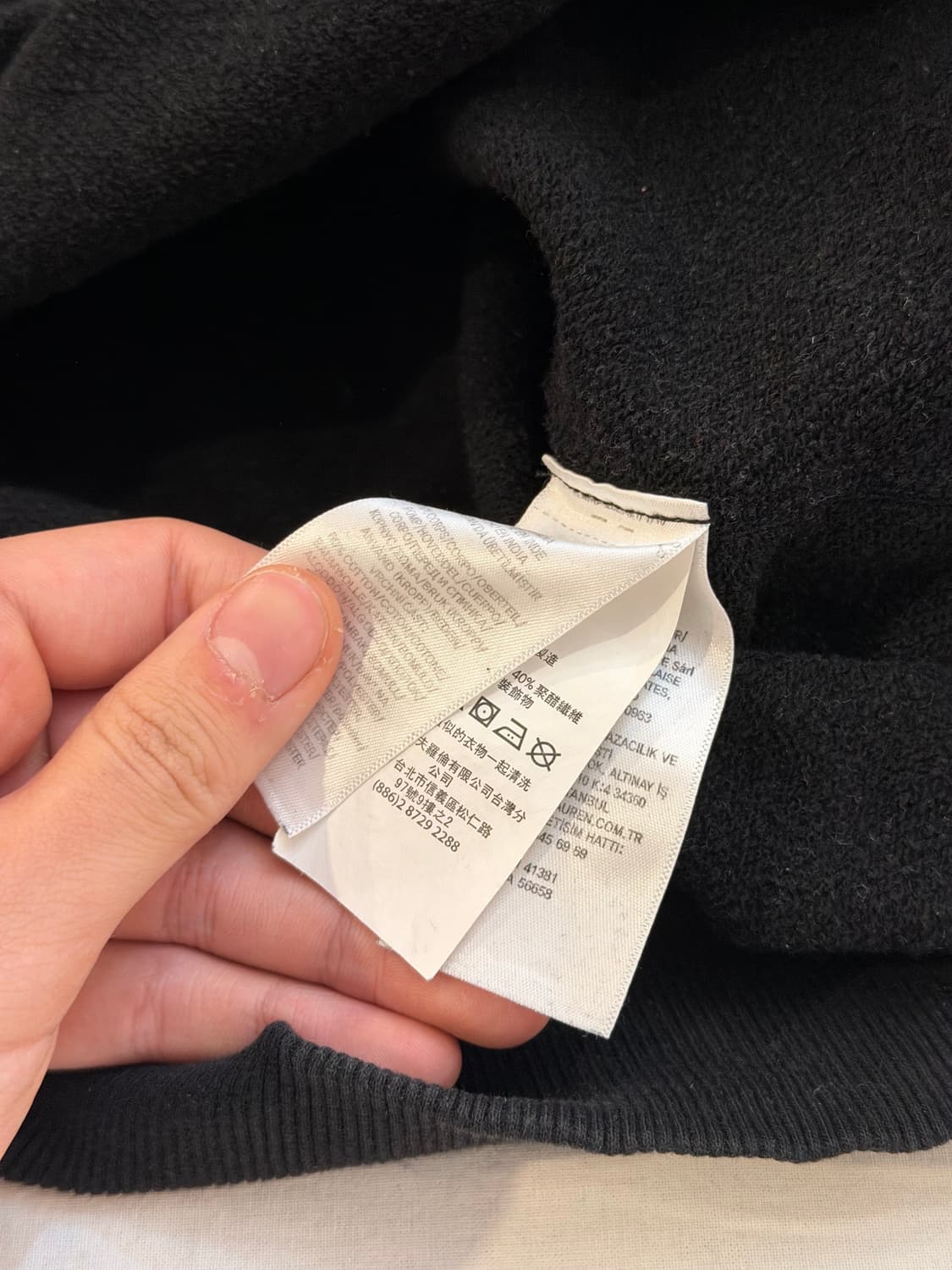 폴로 랄프로렌 신형 맨투맨 스웻셔츠 블랙 화이트 상품이미지5