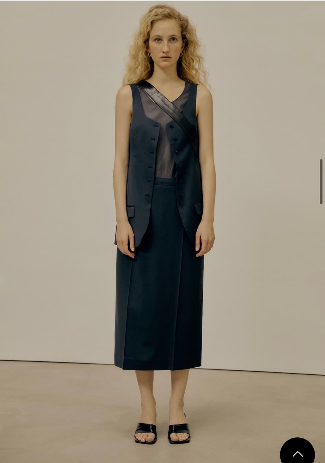 로우클래식 LAYERED SLIM VEST - BLUE GREEN  상품이미지3