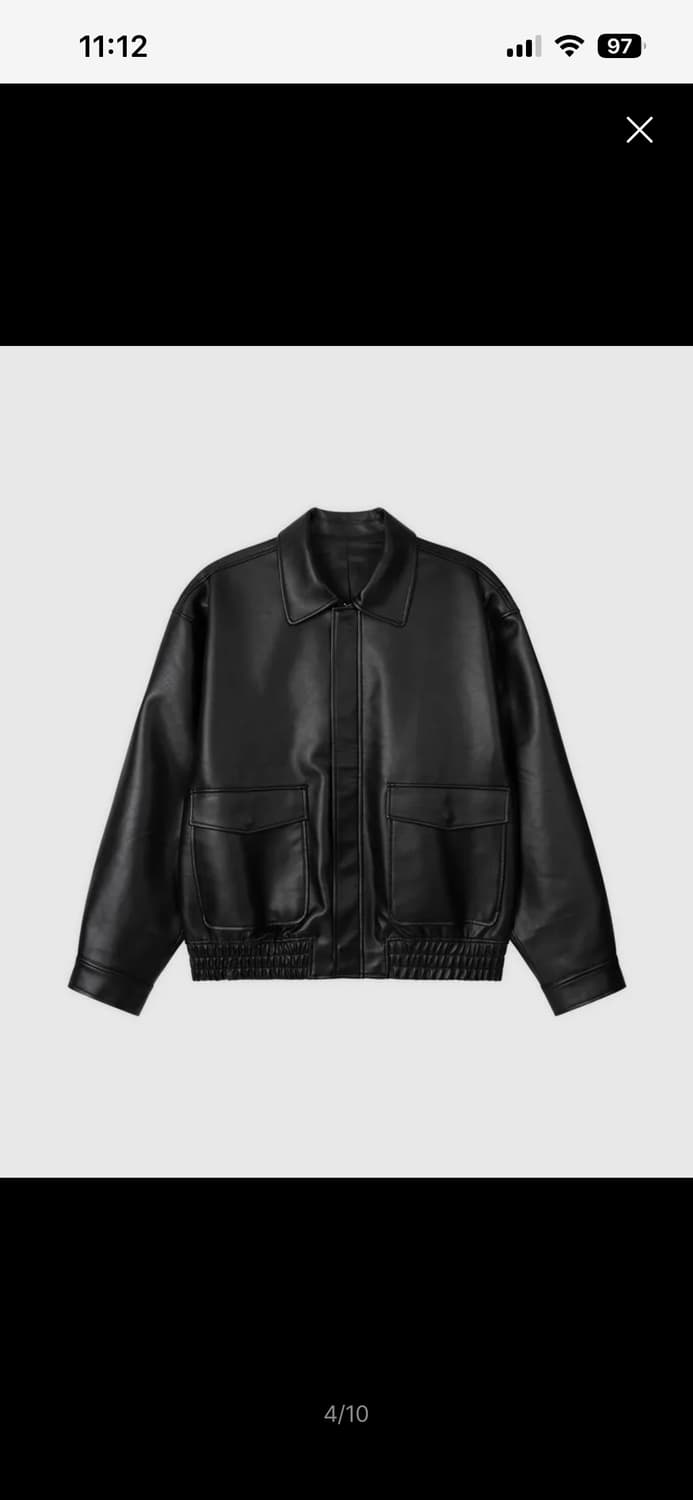 A-2 레더 블루종 자켓 [BLACK] 상품이미지1