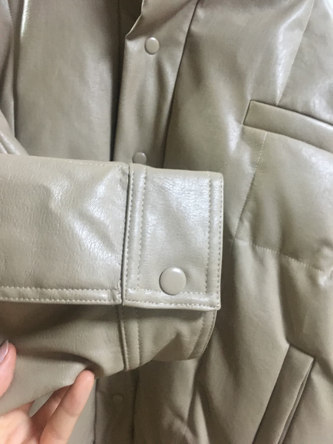 제너럴 아이디어 316 스탠다드 레더 패딩 상품이미지4