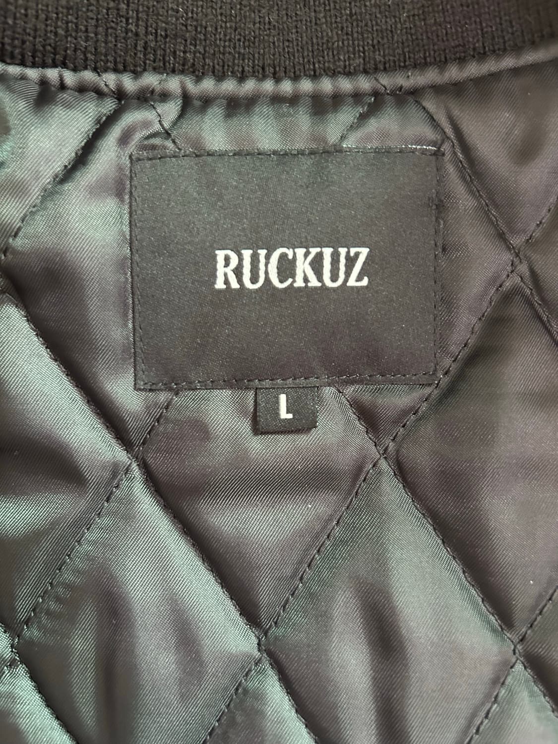 RUCKZUZ 가죽 봄버 자켓 L 상품이미지6