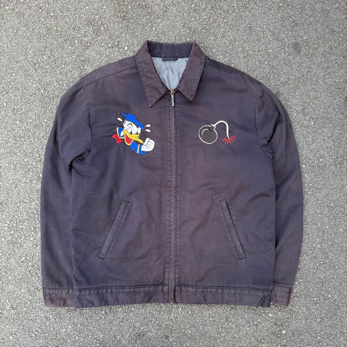 덕 봄버 자수 자켓 상품이미지2