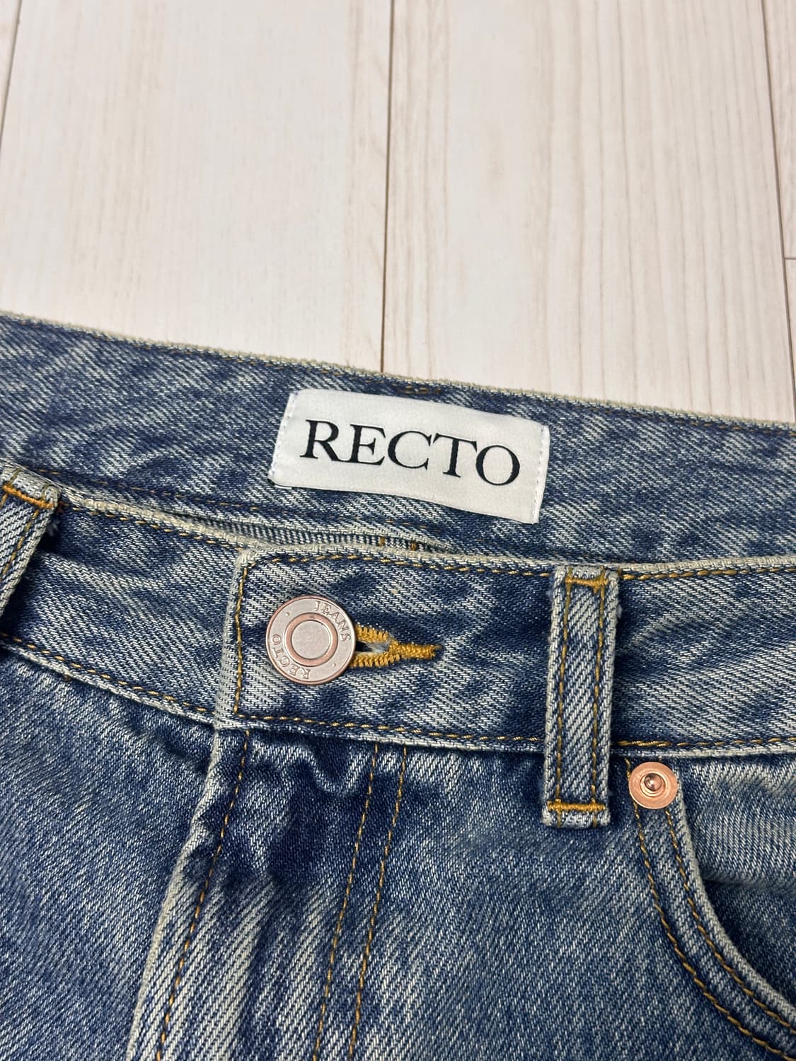 렉토 플레어 데님팬츠 S사이즈 판매 상품이미지2