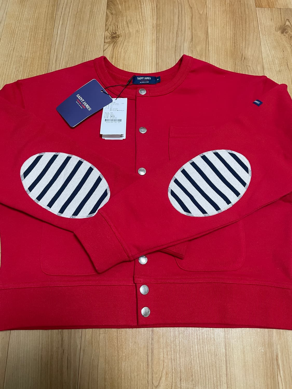 26SS 세인트제임스 봉봉 가디건 레드 새상품 상품이미지9