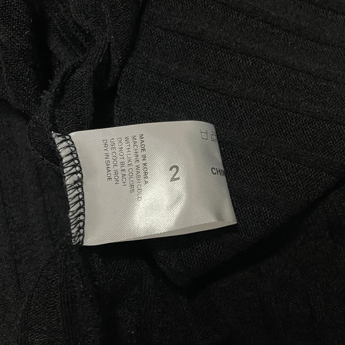 2) 친다운 언발란스 니트 집업 자켓 상품이미지6