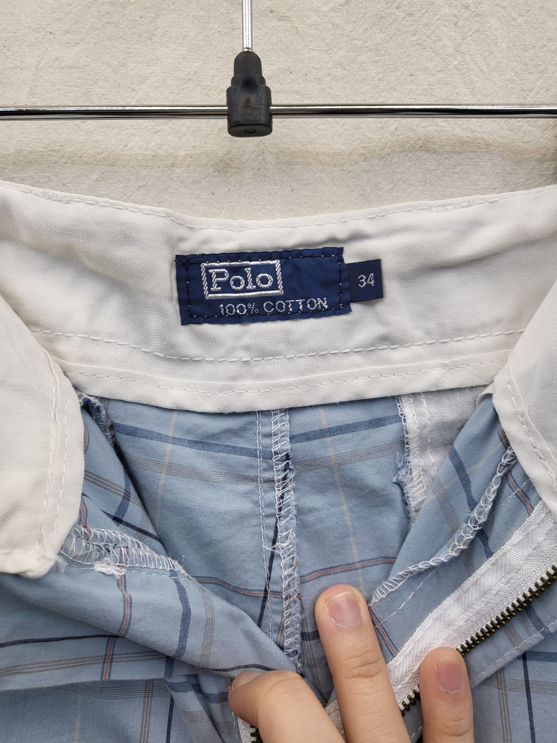 폴로 랄프로렌 체크 패턴 반바지 남성용 상품이미지3