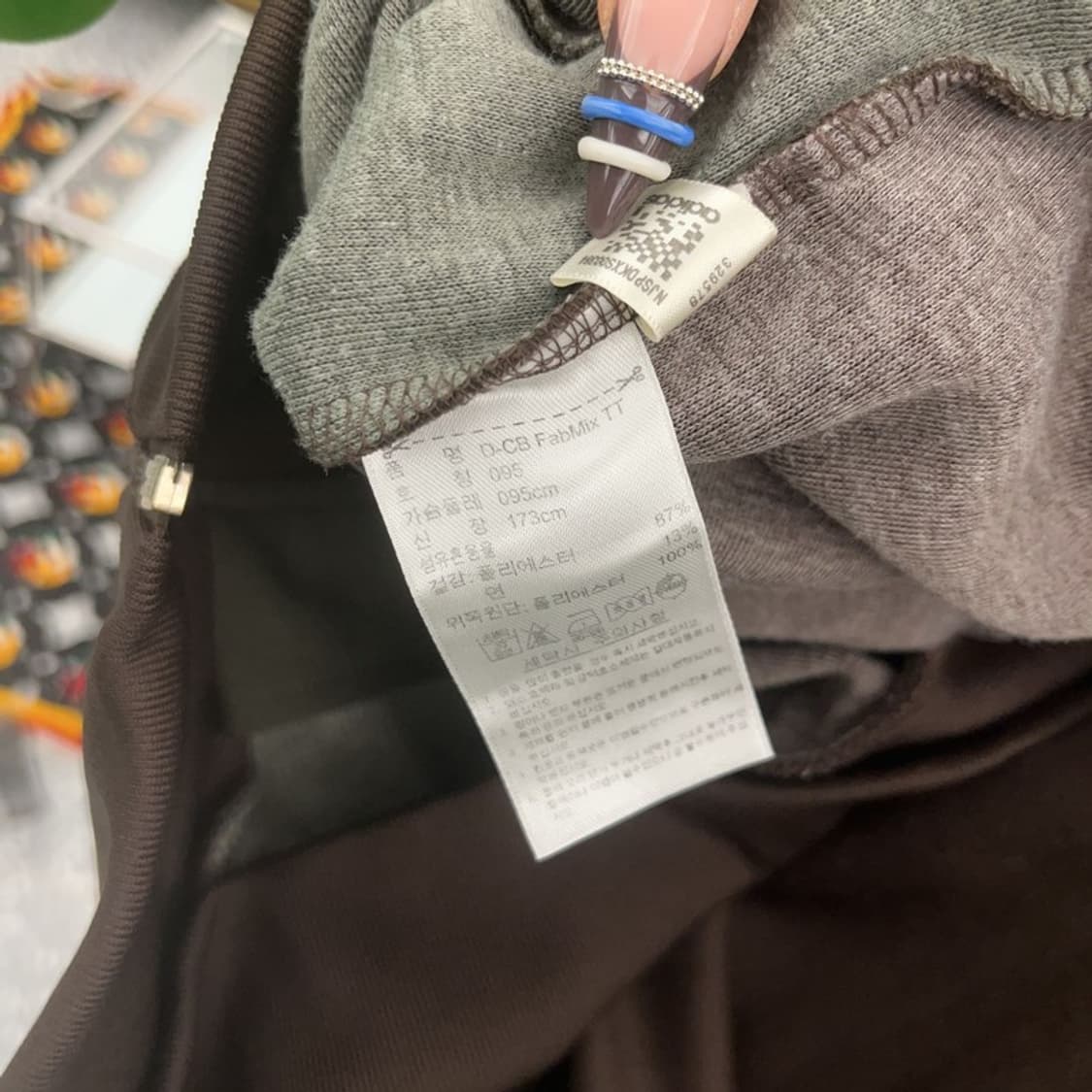 아디다스 Y2K 올드스쿨 팹믹스 카키초코 바람막이 자켓 95 C07879 상품이미지6