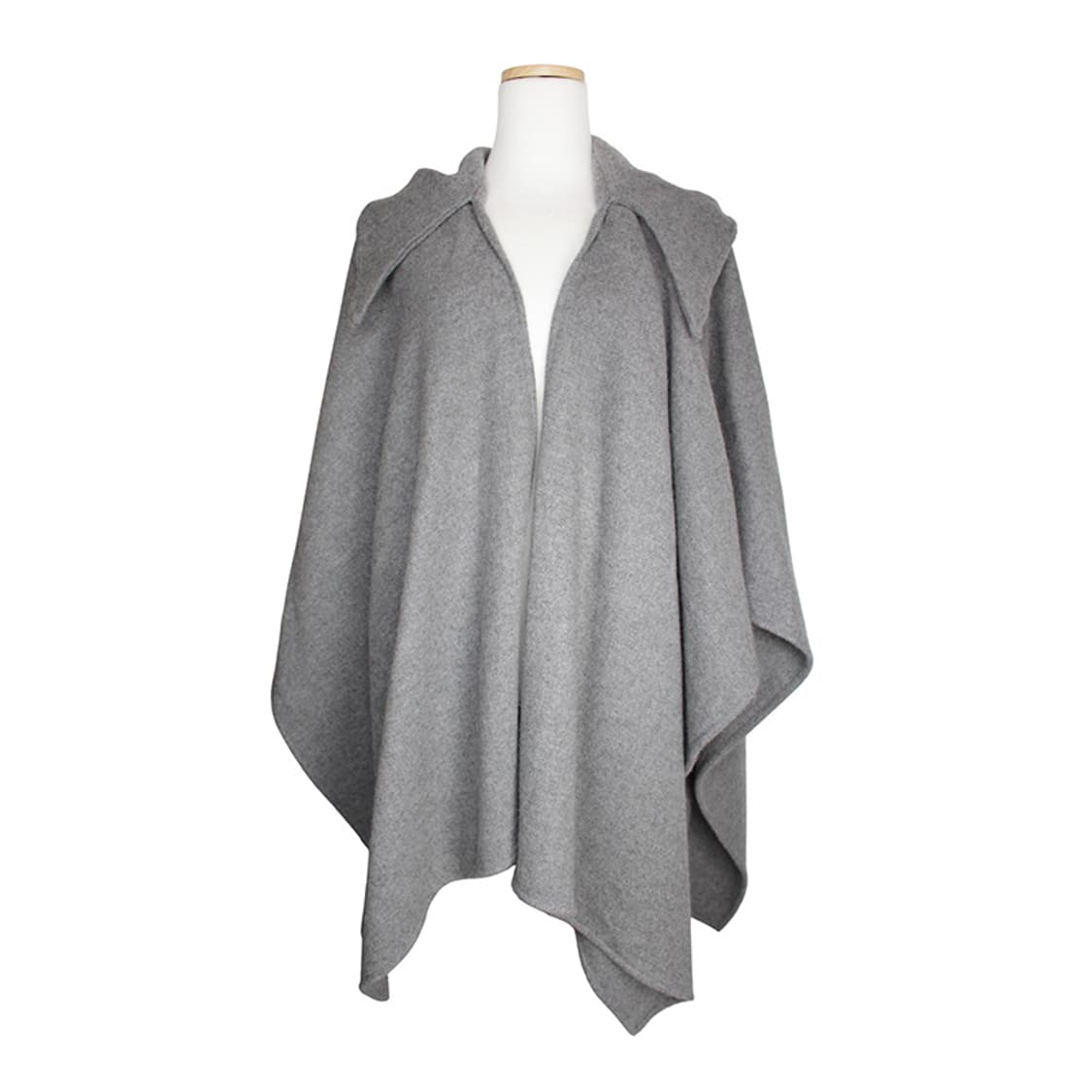 발렌시아가 그레이 울캐시미어 후드 케이프 (프리사이즈) 상품이미지1