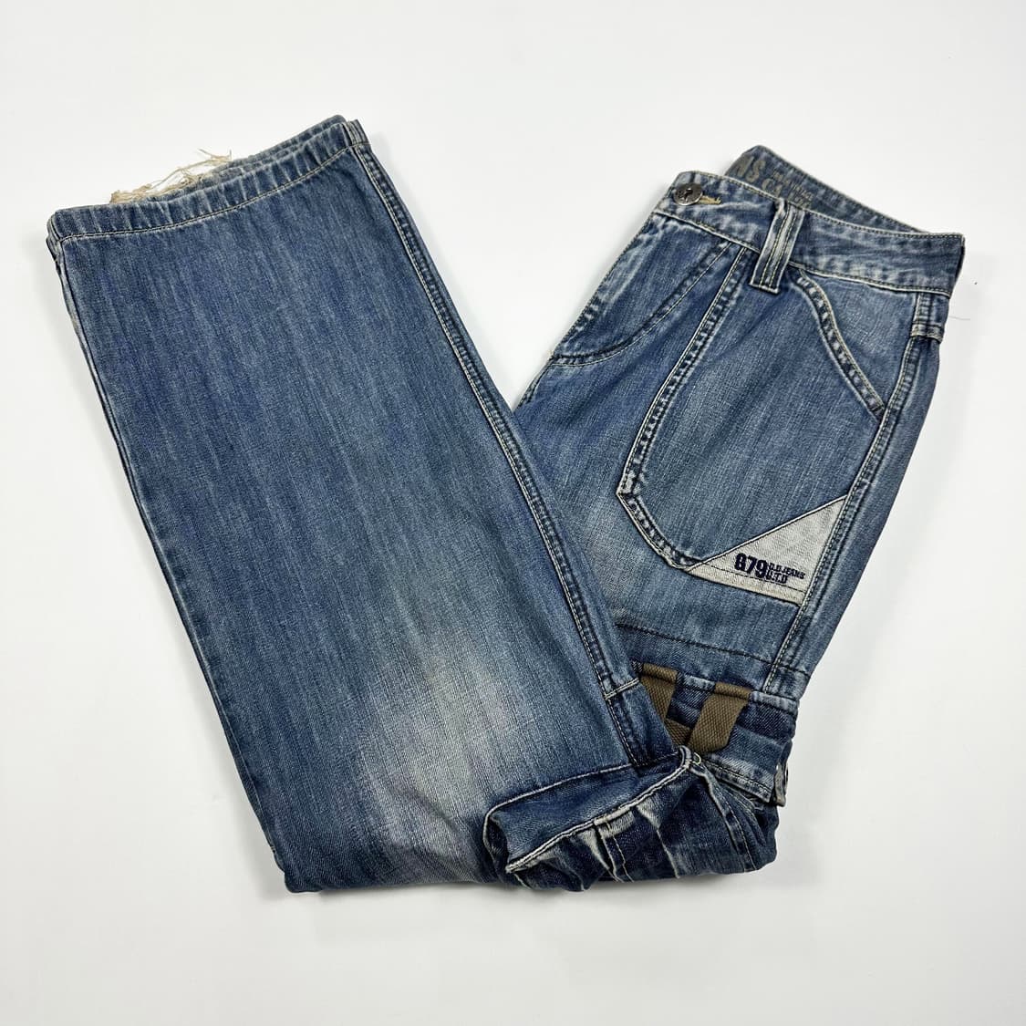VTG 빈티지 스트레이트 데님 카고팬츠 (28인치) 상품이미지2