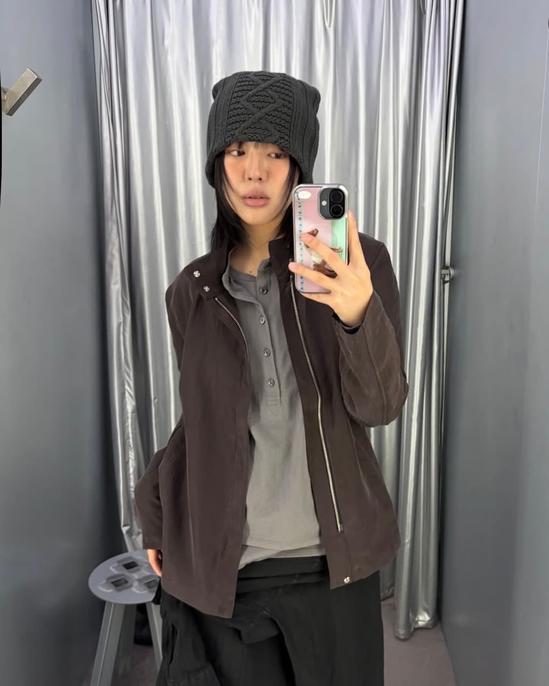 해칭룸 듀얼 프런트 티 그레이 상품이미지3