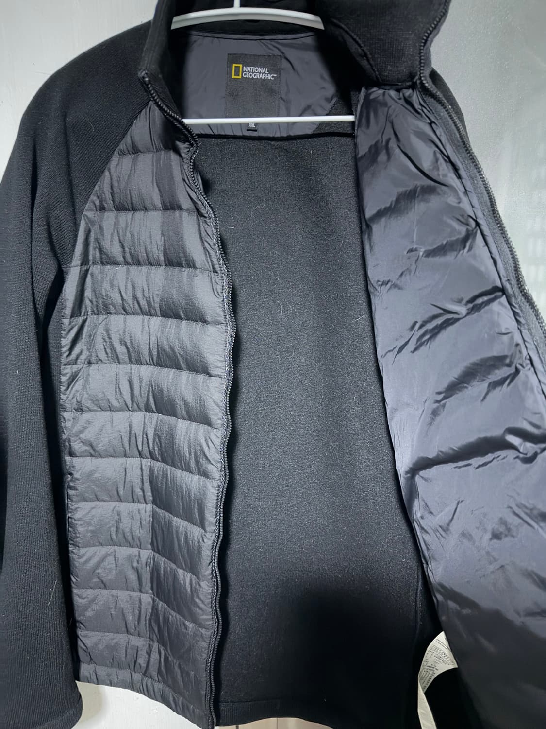 내셔널지오그래픽 블랙 패딩 니트 xxl 상품이미지2