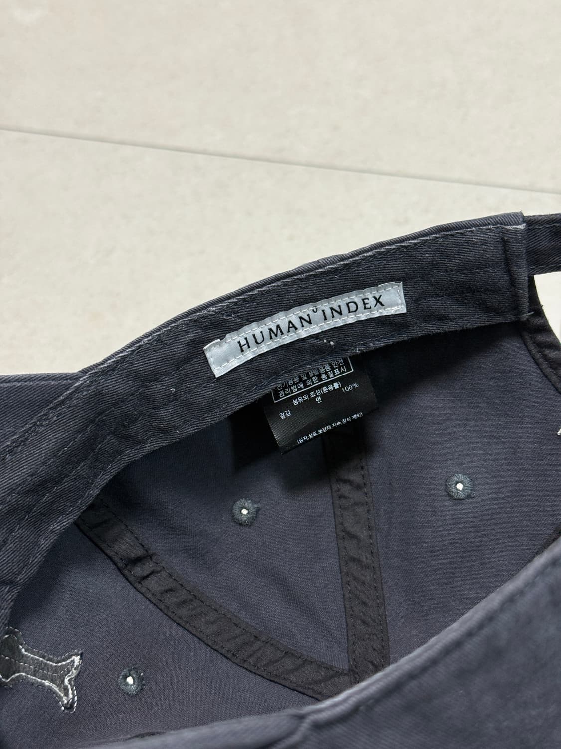 폴리테루 휴먼인덱스 HI 캡 네이비 (클래식 핏) 상품이미지3