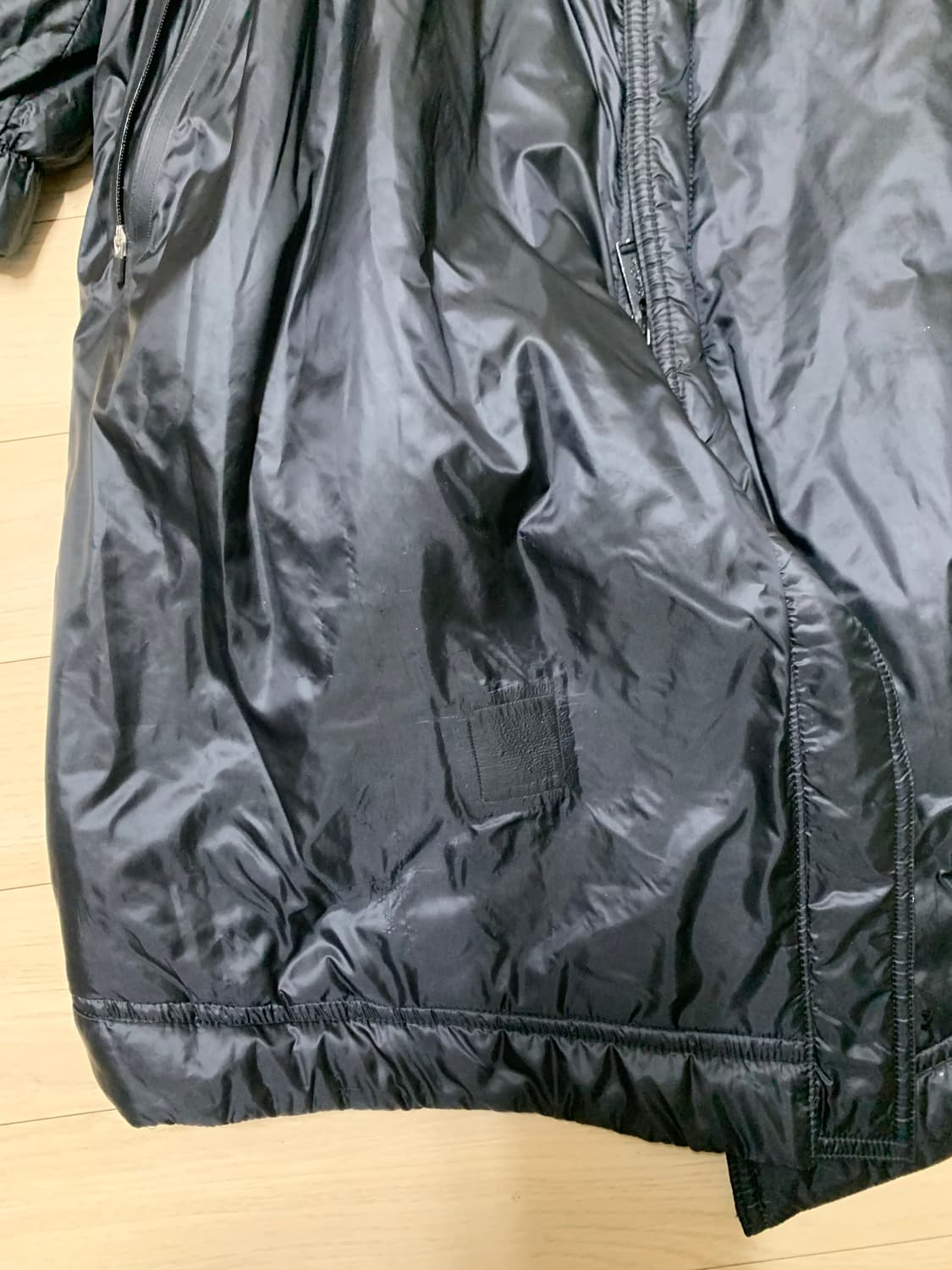 언더커버 17fw 휴먼컨트롤 시스템 빅 블랙 다운 모즈코트 상품이미지4