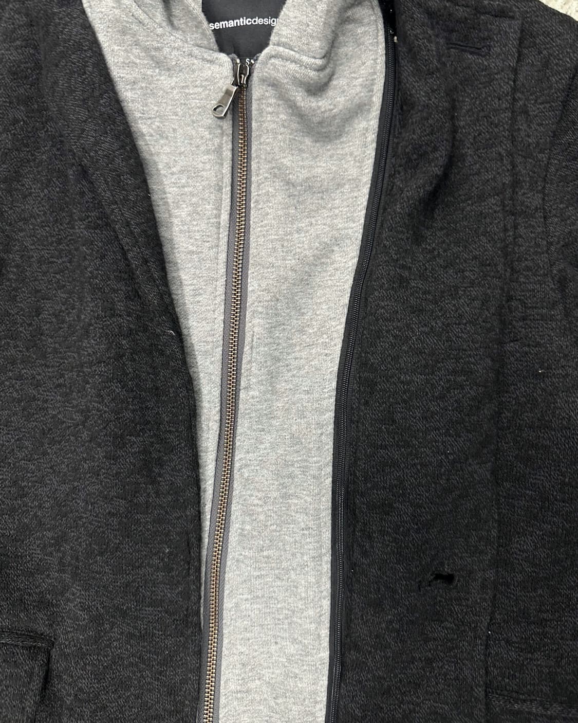 hood layered single coat 상품이미지3