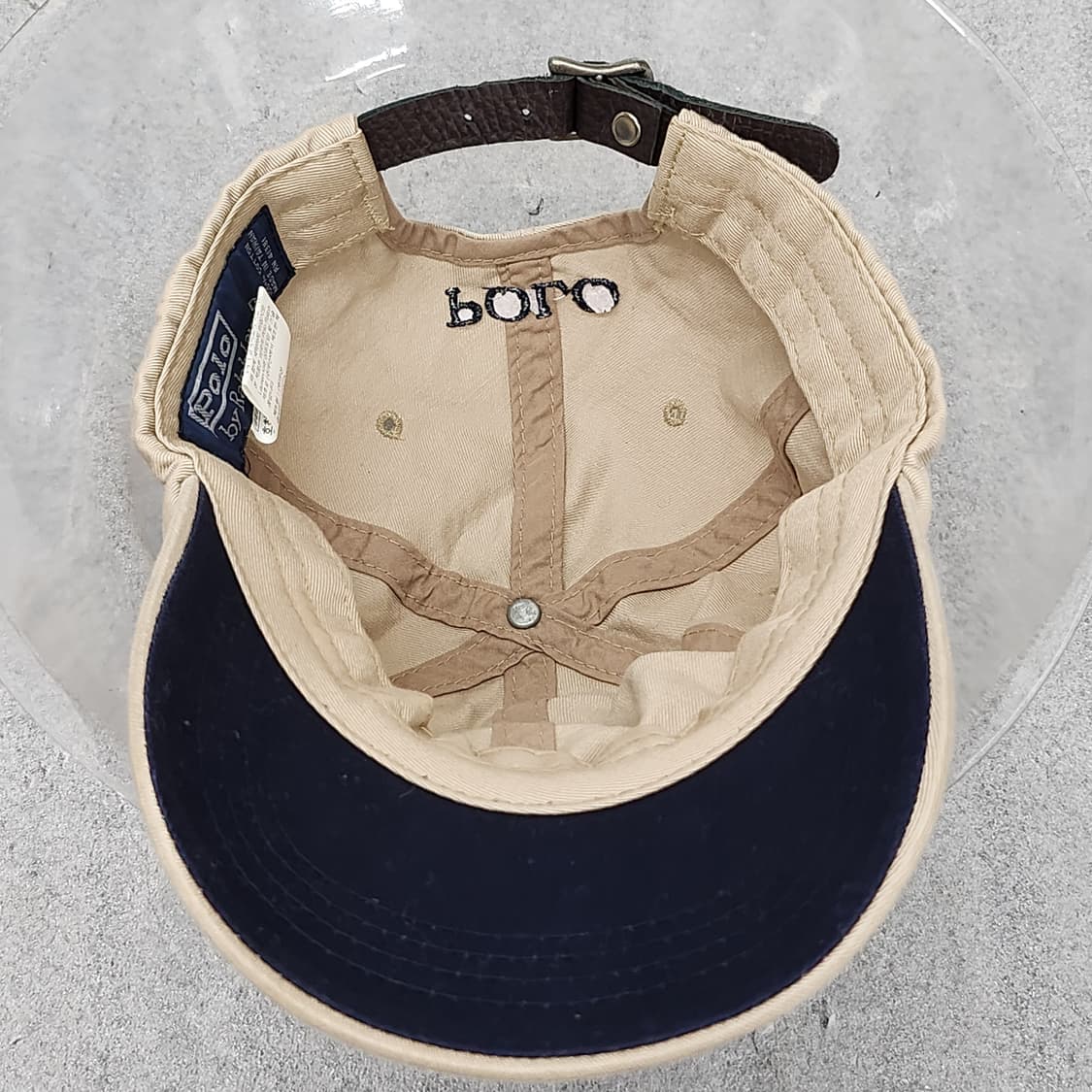 미착용 두산 정품 폴로 랄프로렌 베이지 볼캡 상품이미지6