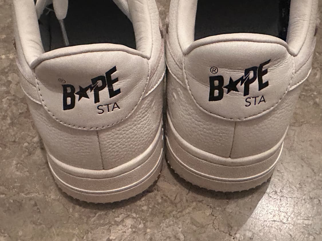 베이프 스타 로우 트리플 화이트 올흰 올화이트 상품이미지4