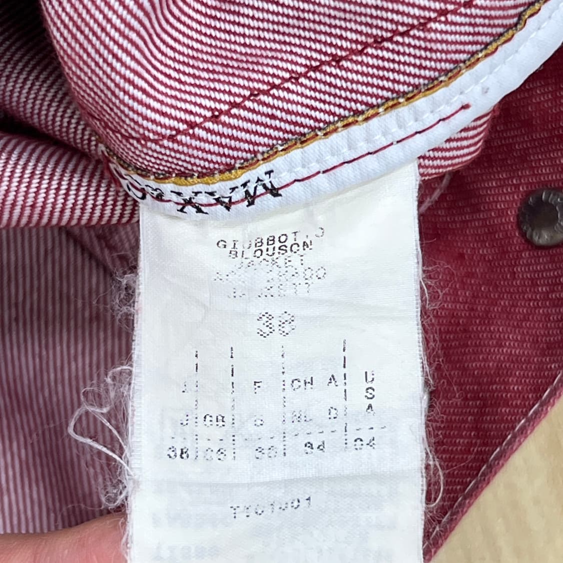 막스마라 막스앤코 빈티지 레드 데님 트러커 크롭 자켓 38 상품이미지8