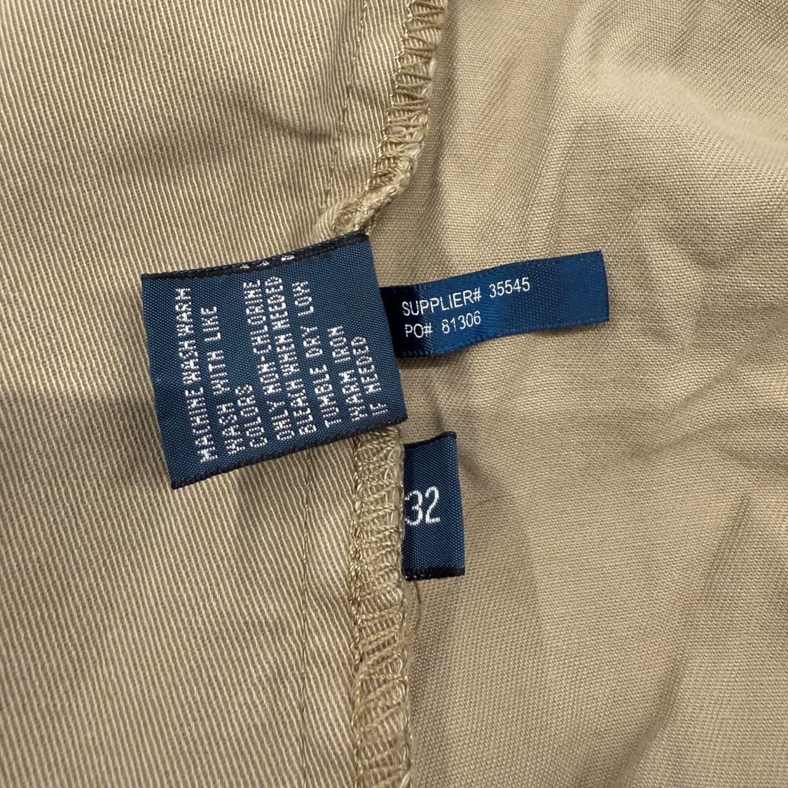 [정품/32] 폴로 랄프로렌 베이지색 주름 반바지 b15 상품이미지5