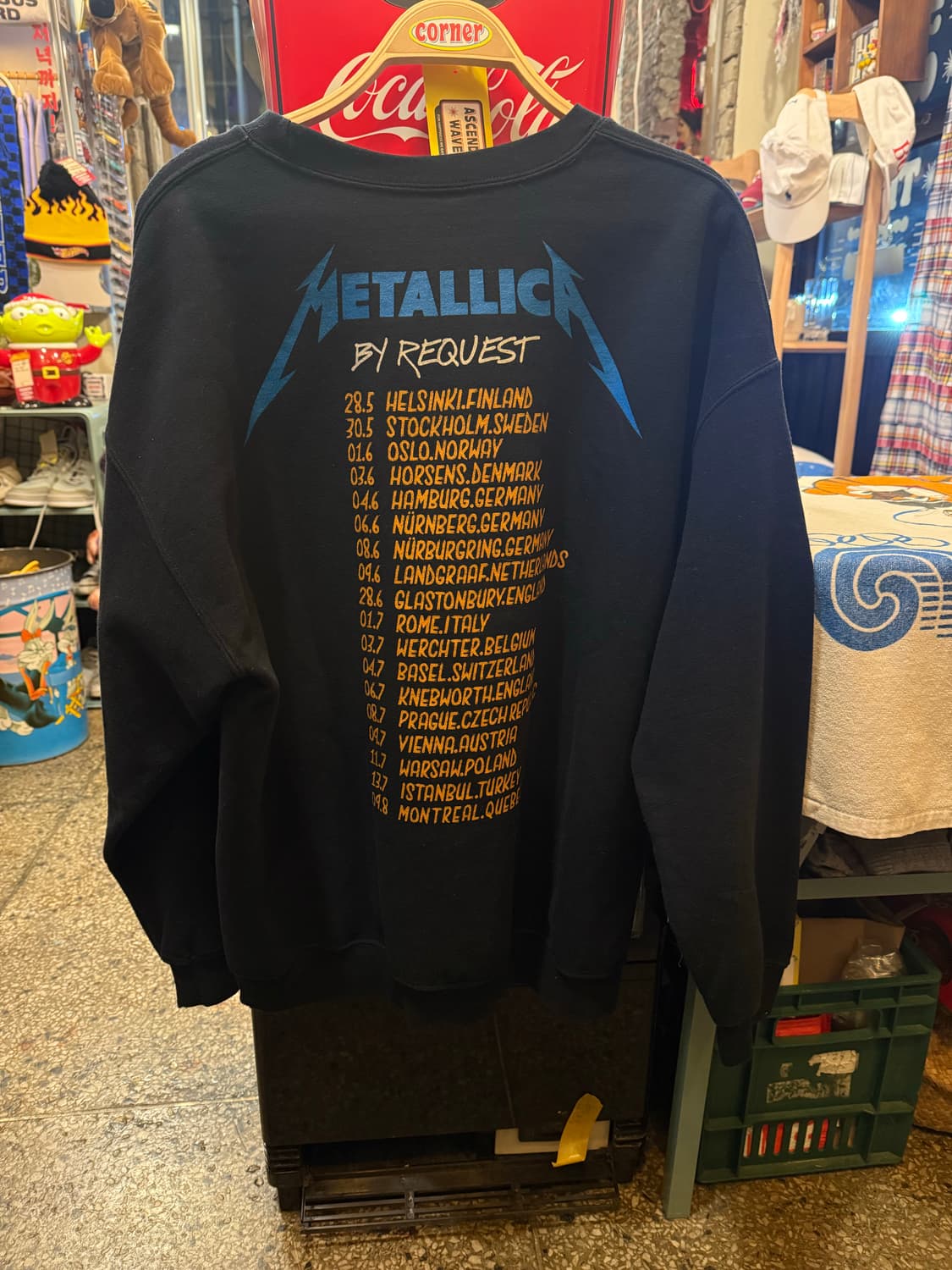 메탈리카 유럽투어 기모 맨투맨 상품이미지2