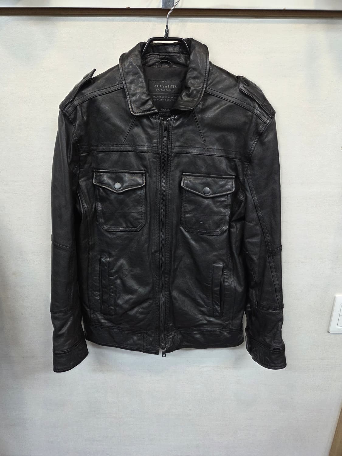 올세인츠 투웨이 견장 레더 가죽자켓 s 상품이미지1
