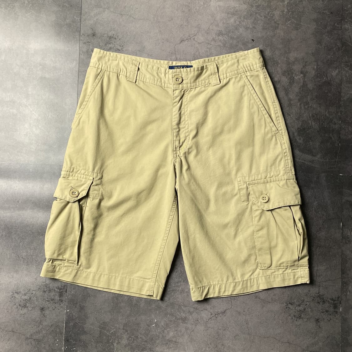 RALPH LAUREN 랄프로렌 빈티지 베이지 카고 하프팬츠 A00993 상품이미지1