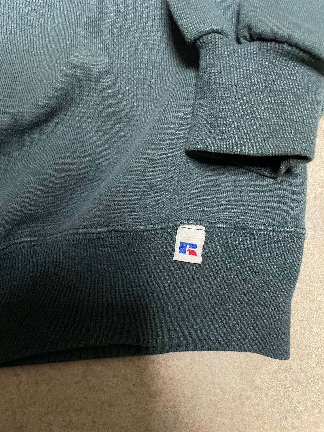 90s USA 러셀 RUSSELL 스웻 셔츠 맨투맨 다크 그린 상품이미지3