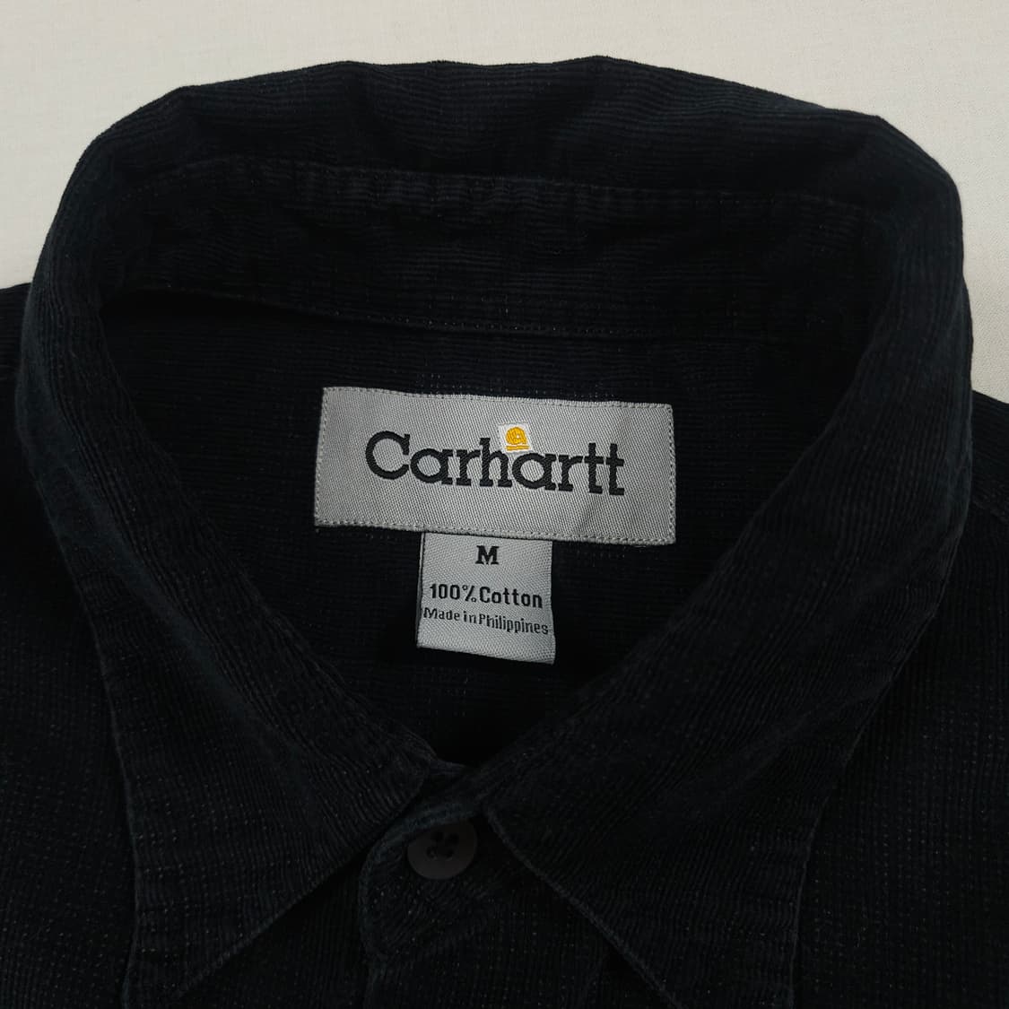 M(95) 칼하트 리워크 코듀로이셔츠 블랙 상품이미지4