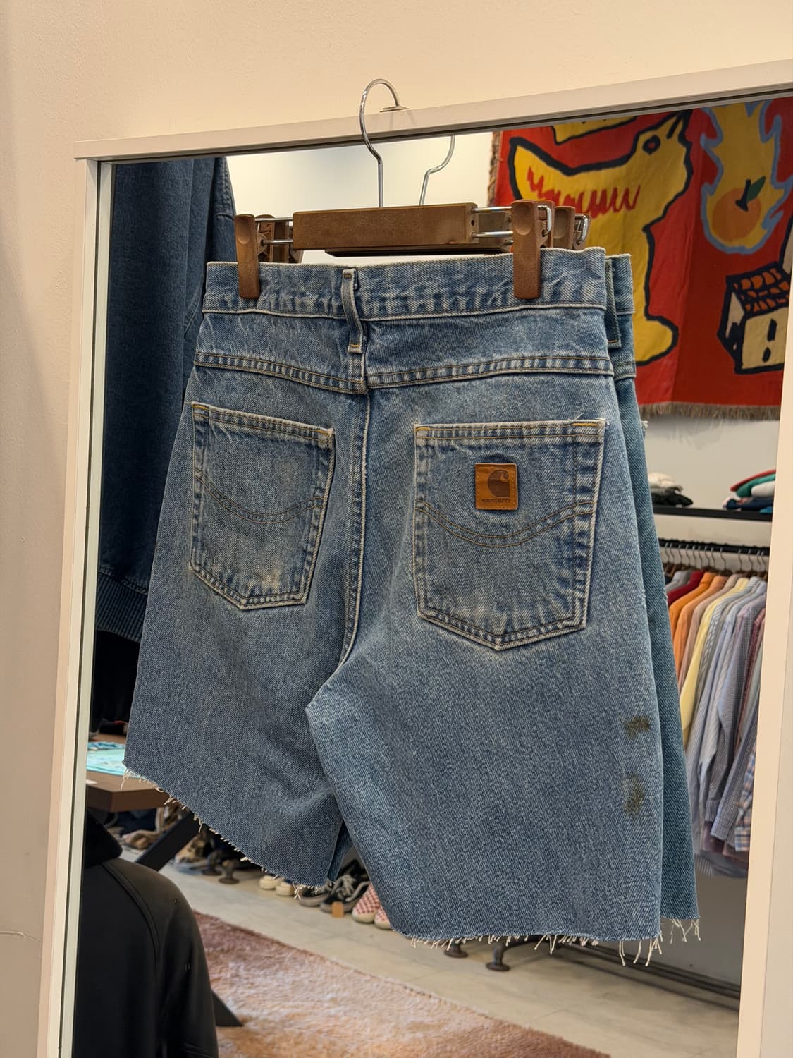 Carhartt 칼하트 컷오프 데님 쇼츠 (29inch) 상품이미지5