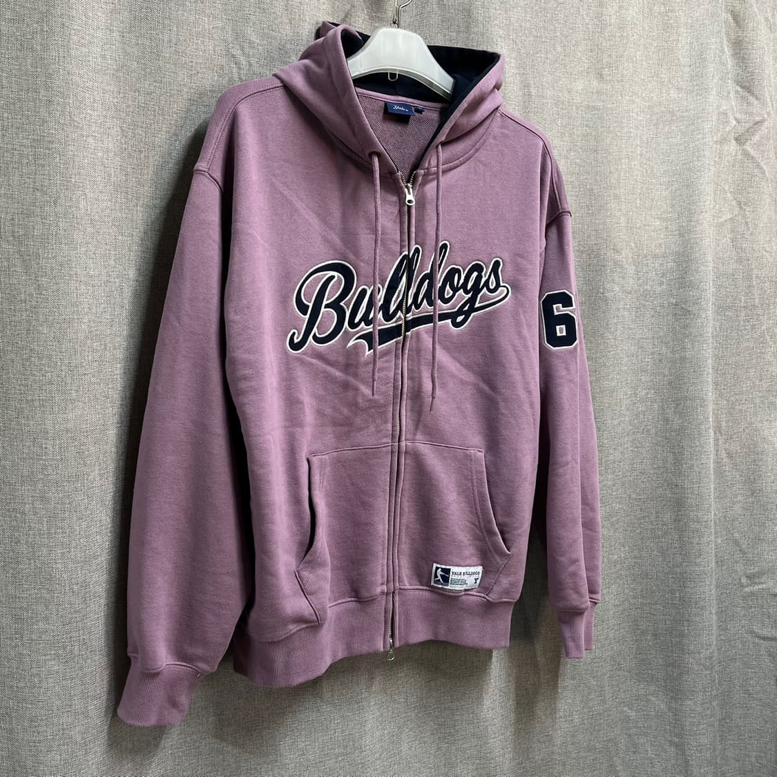 [L/오버핏] 예일(YALE) 불독 그래픽 후드집업 자켓 상품이미지3
