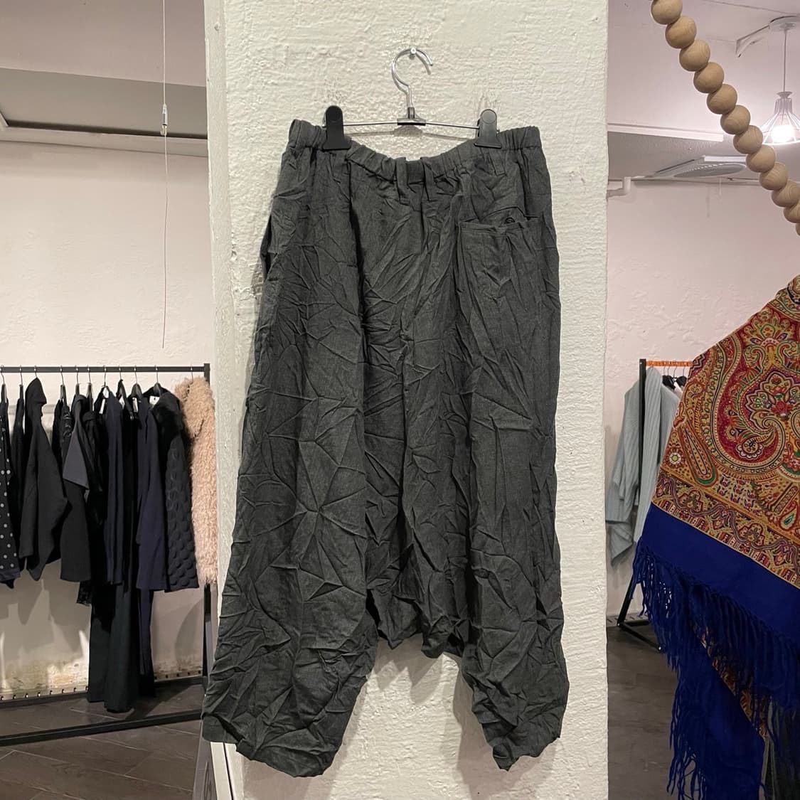 요지야마모토 뿌르옴므 주름가공 사루엘 팬츠 상품이미지3