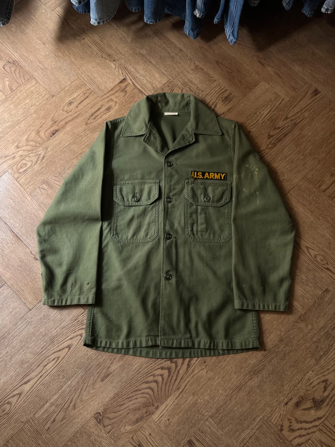[S]60's 오리지널 U.S ARMY OG-107 밀리터리 셔츠 상품이미지1