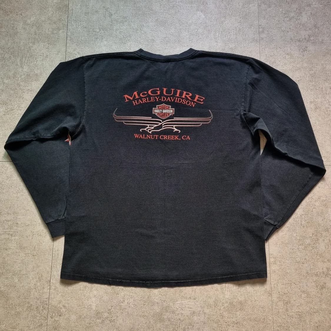 00s USA 할리데이비슨 헤비메탈 롱슬리브 L sz 상품이미지7