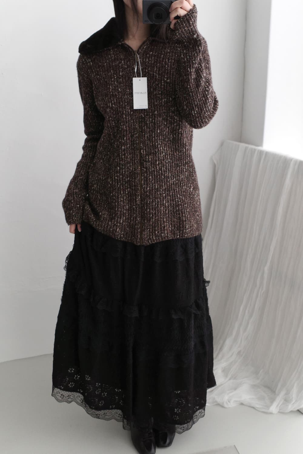 bokashi knit zip-up 상품이미지5